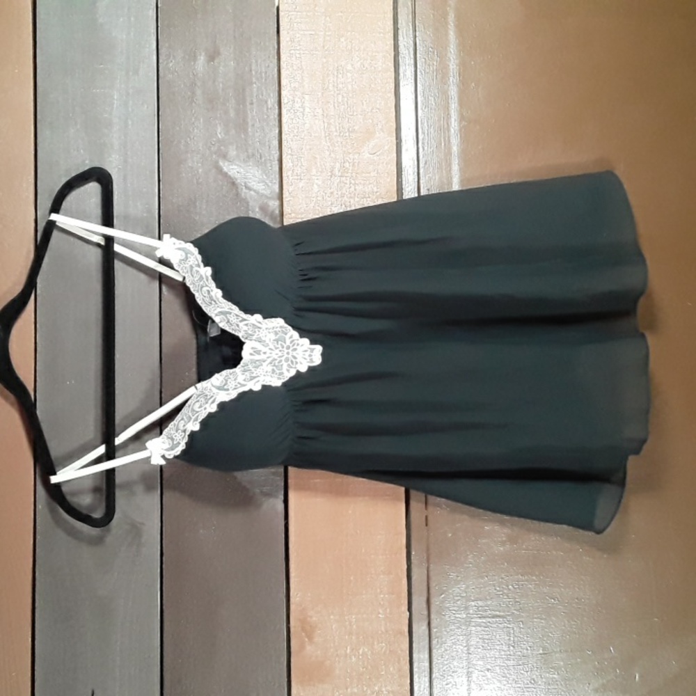 Gorgeous Medium Apt.9 Teddy Lingerie Black With Cream Lace